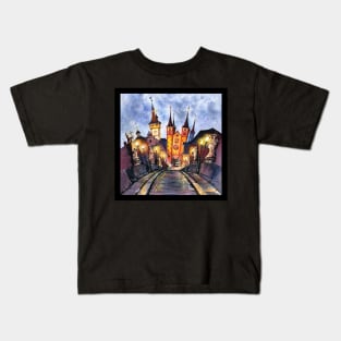 Watercolor sketch of Wurzburg Kids T-Shirt